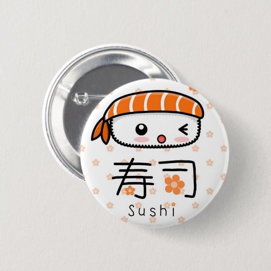sushi ronde button 5,7 cm (Voorkant /achterkant)