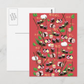 Sushi Rood Briefkaart (Voorkant / Achterkant)