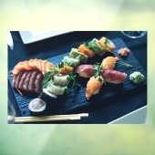 Sushi Salmon Japans-Japanse keuken Raamsticker (Vel 3)