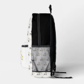 Sushi Salmon Rolls met stokjes illustratie Bedrukte Rugzak (Rechts)