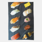 Sushi Sampler on Slate Plate Theedoek (Verticaal)