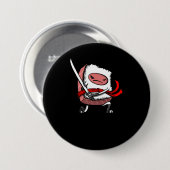 Sushi Samurai Ninja Kawaii Japans voedsel Ronde Button 7,6 Cm (Voorkant /achterkant)