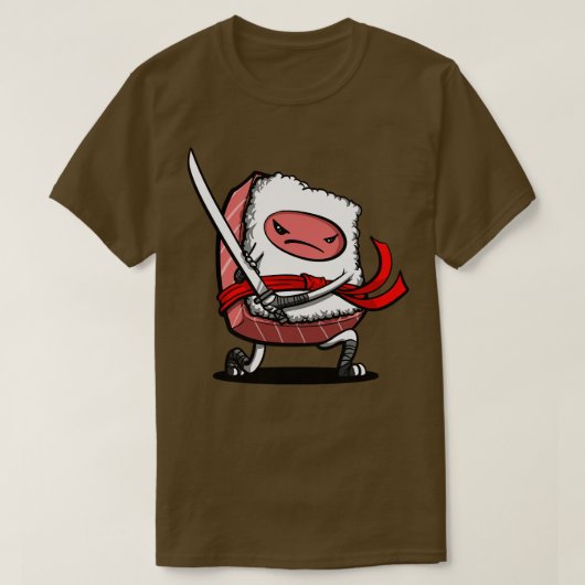 Sushi Samurai Ninja T-shirt (Design voorkant)