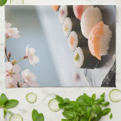 Sushi Schaal Kersenbloesem Theedoek (Gevouwen)