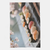 Sushi Schaal Kersenbloesem Theedoek (Verticaal)