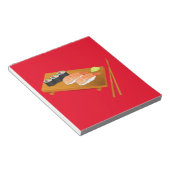Sushi schattig Japans eten Notitieblok (Schuin)
