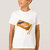 Sushi schattig Japans eten T-shirt (Voorkant)