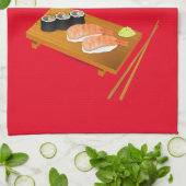Sushi schattig Japans eten Theedoek (Gevouwen)