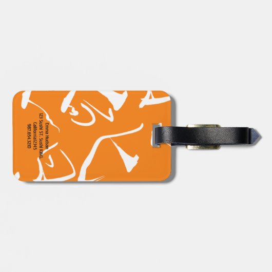 SUSHI schedel bagagelabels (Achterkant horizontaal)