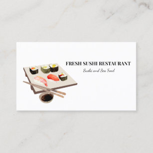 Sushi Seafood Restaurant Chef  Visitekaartje