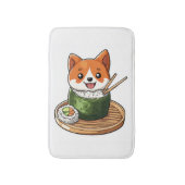 Sushi Shiba � Grappig Voedsel Hond Badmat (Voorkant Verticaal)
