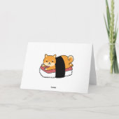 Sushi Shiba Inu - Cute Dog Japans Bedankkaart (Achterkant)
