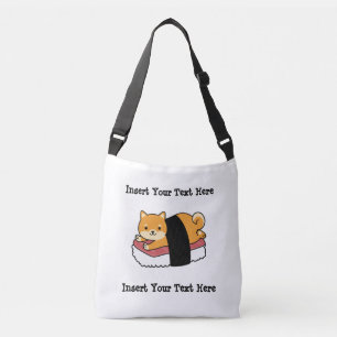 Sushi Shiba Inu - Cute Dog Japans voedsel Crossbody Tas