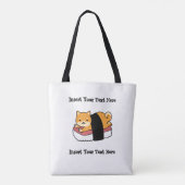 Sushi Shiba Inu - Cute Dog Japans voedsel Tote Bag (Achterkant)