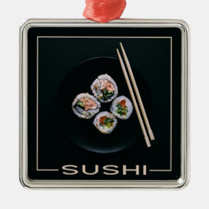 Sushi-sierplant Metalen Ornament