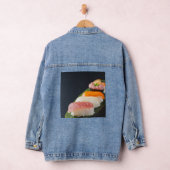 Sushi Silence – Elegant Nigiri on Denim Jacket (Hangar)