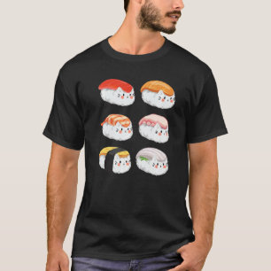 Sushi Sixpack katten voor alle katten T-shirt