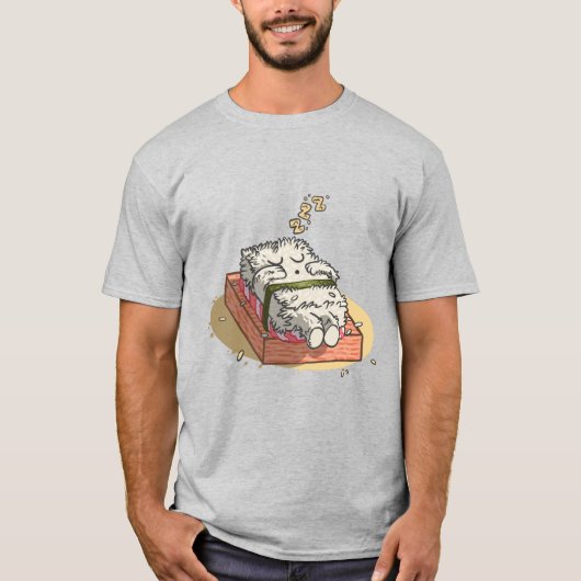 Sushi Sleeping T-shirt (Voorkant)