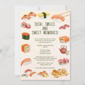 Sushi, smiles, and sweet memories! kaart (Voorkant)