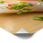 Sushi Spiral – Artistic Presentation of Nigiri Sus Perfect Poster (Hoek)