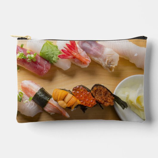 Sushi Spiral Zipper Pouch – Nigiri Delight Etui (Voorkant)