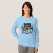 Sushi Squad Cartoon Personages T-shirt (Voorkant volledig)