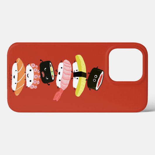 Sushi Stack - een Kawaii Tower van Sushi Karakters Case-Mate iPhone Case (Achterkant (horizontaal))