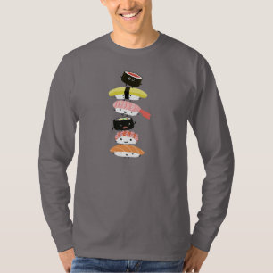 Sushi Stack - Leuke Toren van Kawaii Sushi Vriende T-shirt