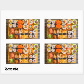 Sushi-stickers Rechthoekige Sticker (Vel)