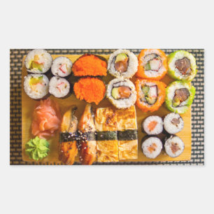 Sushi-stickers Rechthoekige Sticker