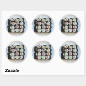 Sushi-stickers Ronde Sticker (Vel)