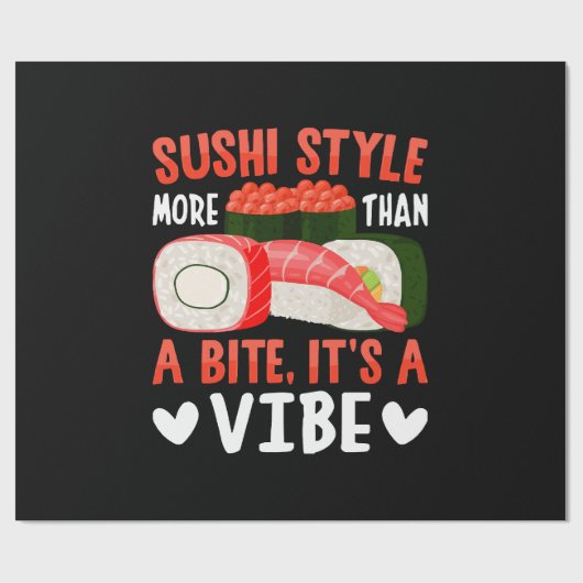 Sushi Stijl Meer Dan Een Beetje Cadeaupapier (Vlak)