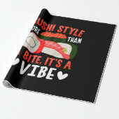 Sushi Stijl Meer Dan Een Beetje Cadeaupapier (Uitgerold)