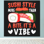 Sushi Stijl Meer Dan Een Beetje Canvas Afdruk (Insitu (Houten vloer))
