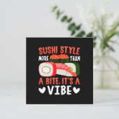 Sushi Stijl Meer Dan Een Beetje Kaart (Staand voorkant)