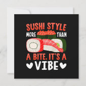Sushi Stijl Meer Dan Een Beetje Kaart (Achterkant)