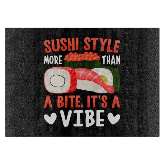 Sushi Stijl Meer Dan Een Beetje Snijplank (Voorkant)
