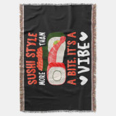 Sushi stijl meer dan een hapje deken (Voorkant Verticaal)