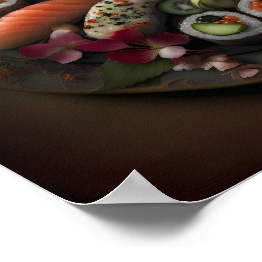 Sushi-stilstand Poster (Hoek)