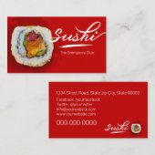 Sushi store, Sushi business, Sushi delivery Visitekaartje (Voorkant / Achterkant)
