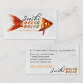 Sushi store, Sushi business, Sushi delivery Visitekaartje (Voorkant / Achterkant)