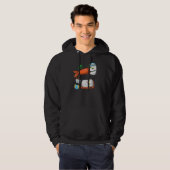 sushi strand zomer hoodie (Voorkant volledig)