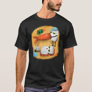 Sushi-strandvakantie T-shirt