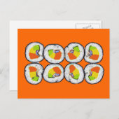 Sushi Sushi Briefkaart (Voorkant / Achterkant)
