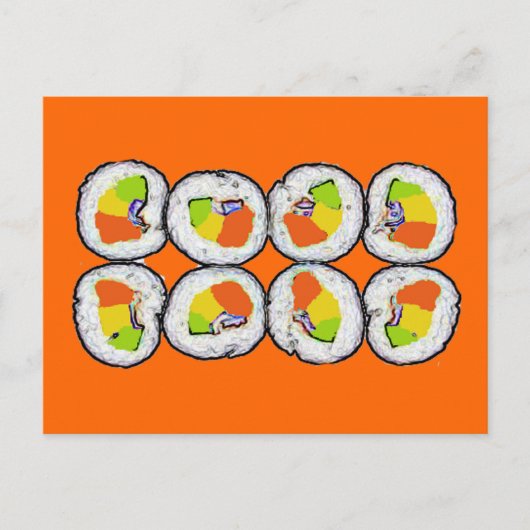 Sushi Sushi Briefkaart (Voorkant)