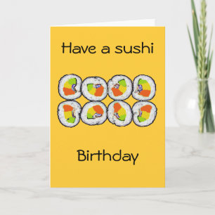 Sushi Sushi-Kaart Kaart
