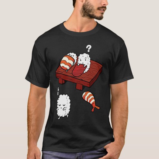 Sushi Sushi Sushi Sushi Sleepy T-shirt (Voorkant)