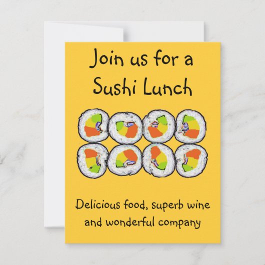 Sushi Sushi Uitnodiging (Voorkant)