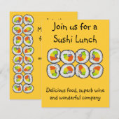 Sushi Sushi Uitnodiging (Voorkant / Achterkant)