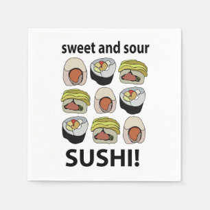 Sushi Sweet en Sour Sushi Party Servet